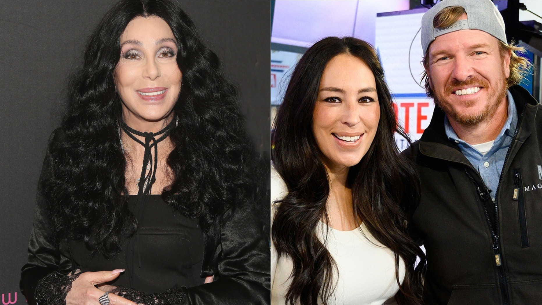 Cher, Joanna Gaines and Chip Gaines of "Fixer Upper"