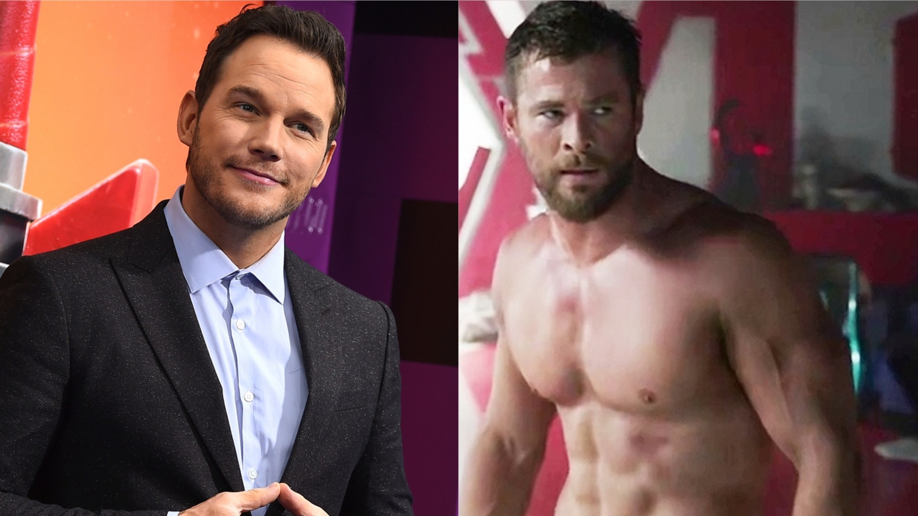 Chris Pratt and Chris Hemsworth