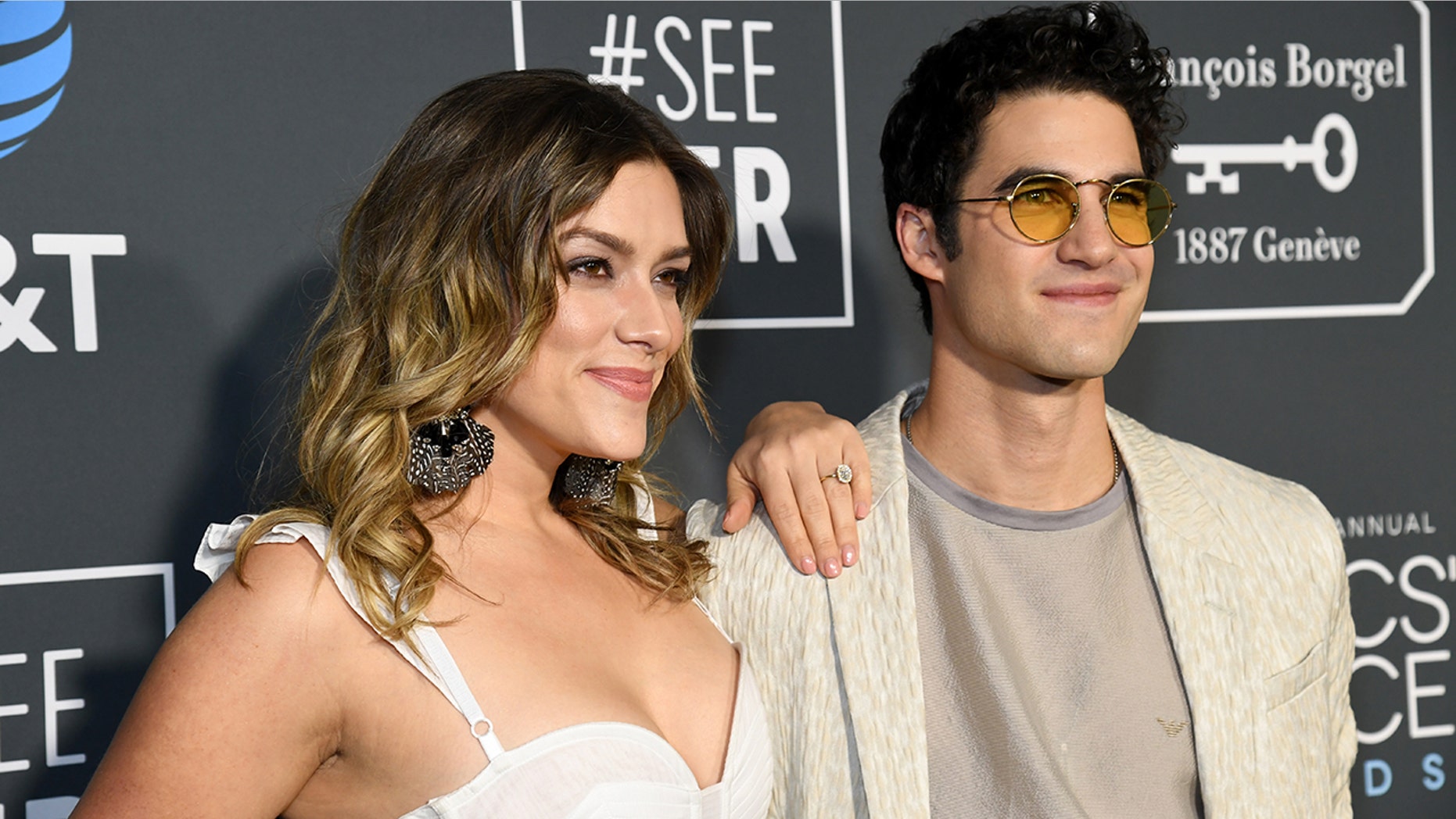 Mia Swier and Darren Criss