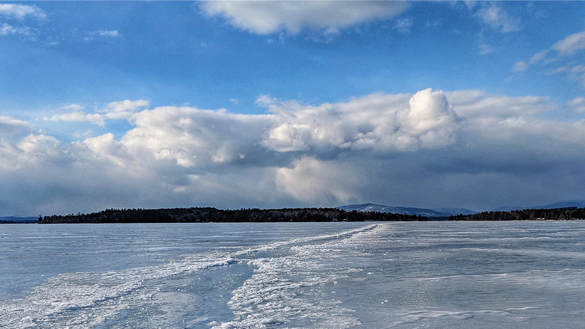A pilot landing a plane on an ice runway in New Hampshire had a scary moment when the aircraft began to spin out of control.