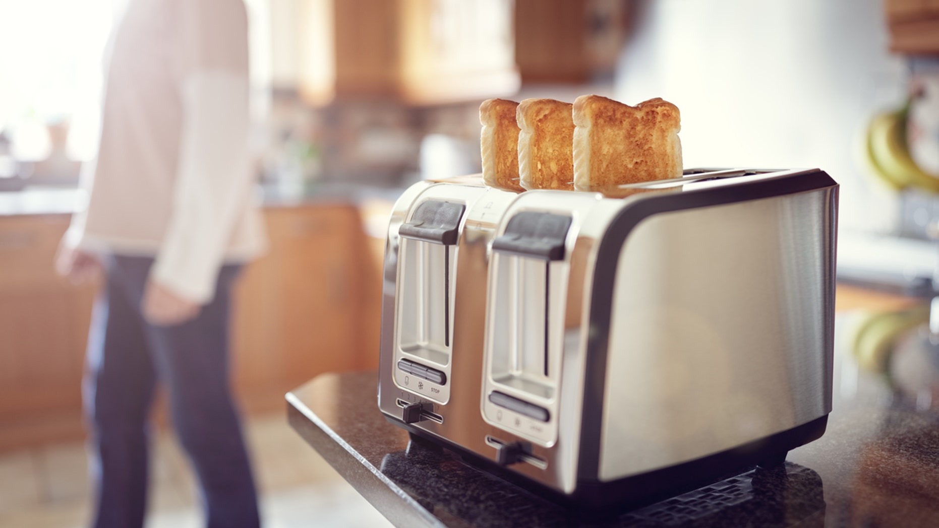 Researchers suggest only heating bread to light crisp in the toaster.