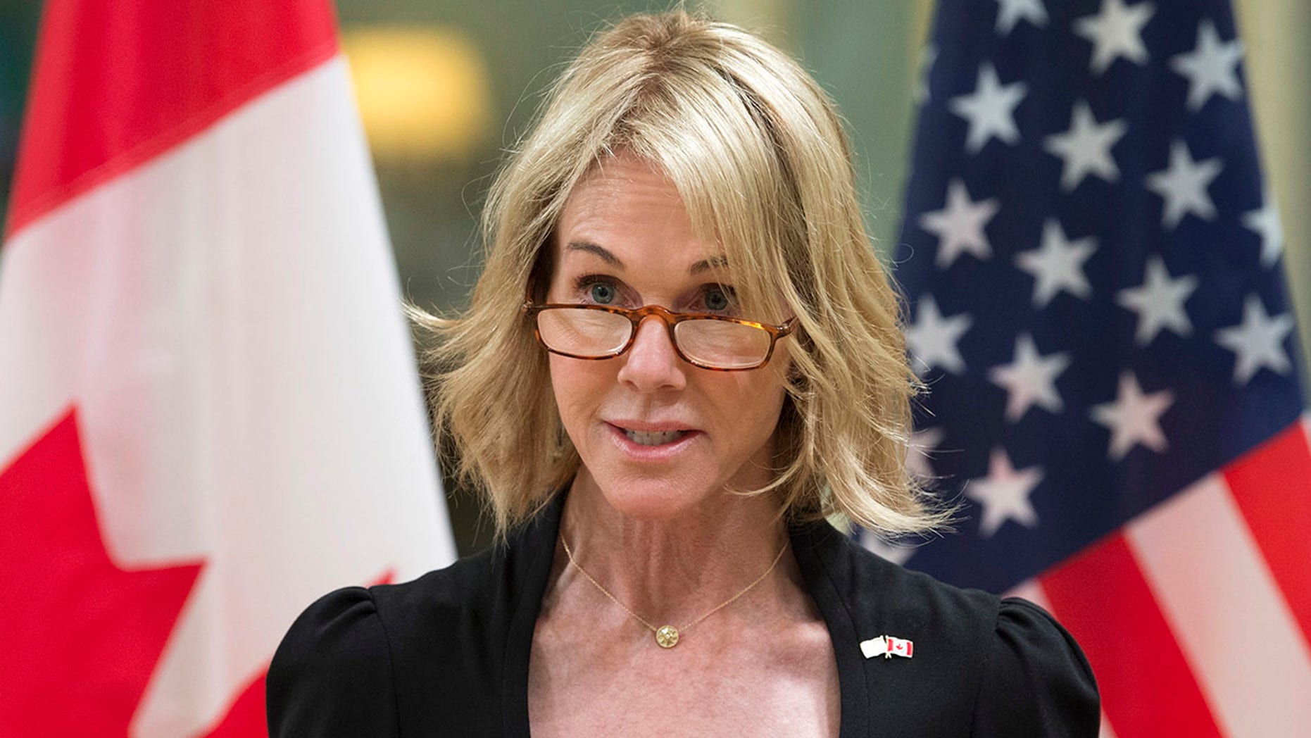 DOSSIER - In this October 23, 2017 photo, the US Ambassador to Canada, Kelly Knight Craft, will speak after presenting his credentials at a ceremony at Rideau Hall. Ottawa.