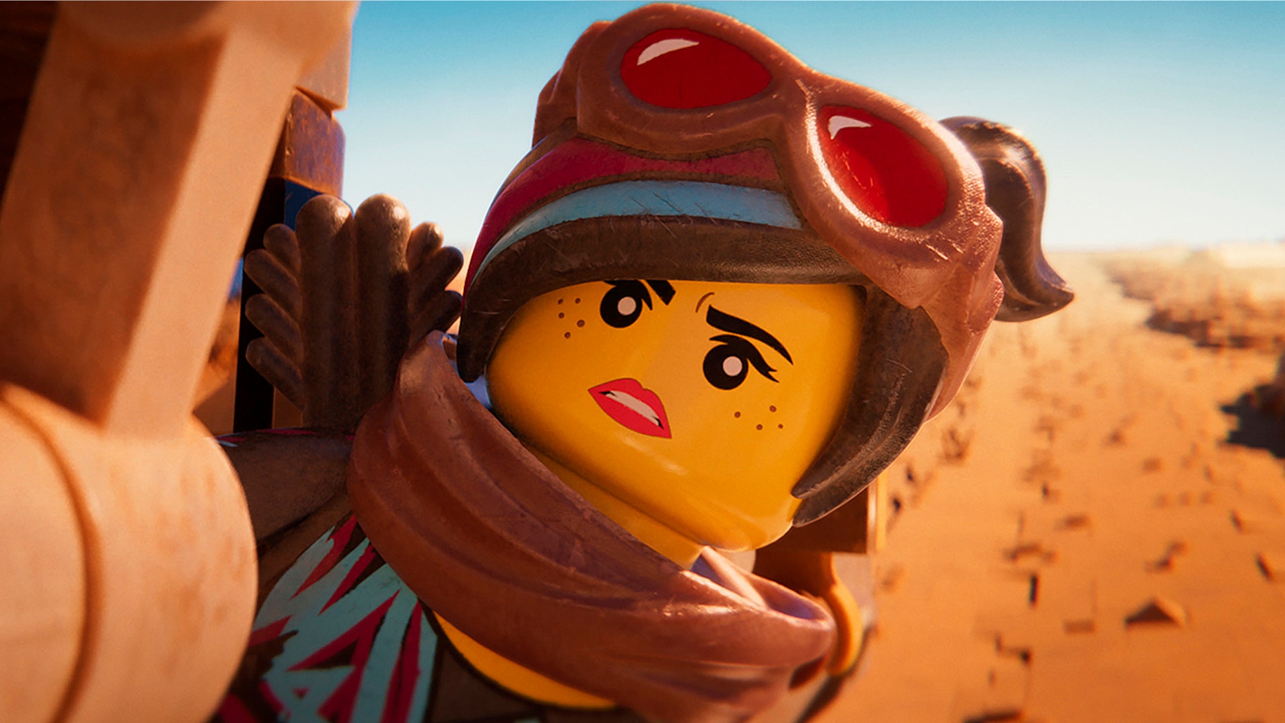 This image released by Warner Bros. Pictures shows the character Lucy/Wyldstyle, voiced by Elizabeth Banks, in a scene from "The Lego Movie 2: The Second Part." (Warner Bros. Pictures via AP)
