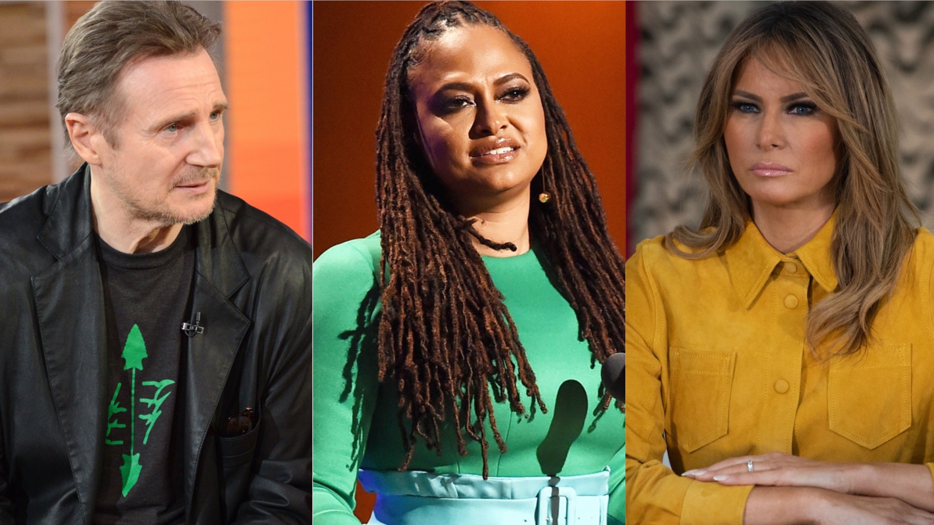 Liam Neeson, Ava DuVernay and Melania Trump