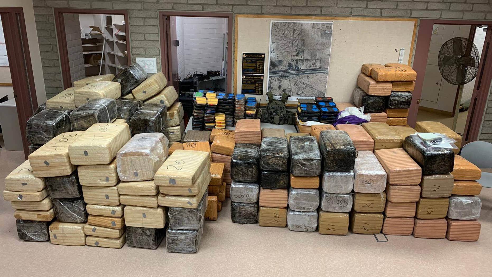 An estimated $2 million worth of methamphetamine and marijuana was seized in Arizona this week, officials said Friday.