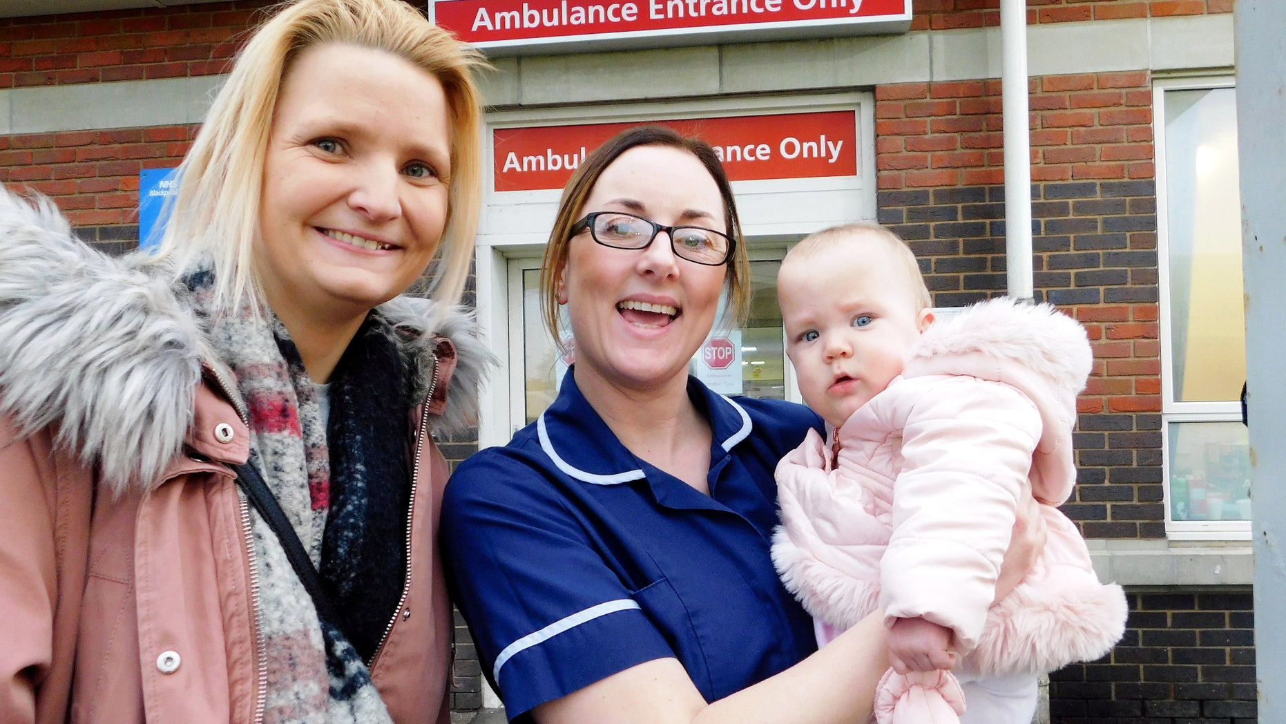 Lisa Davey named her daughter Danielle Alice Davey after their nurse, Danielle McLardie, who helped care for them while she recovered from a rare infection.