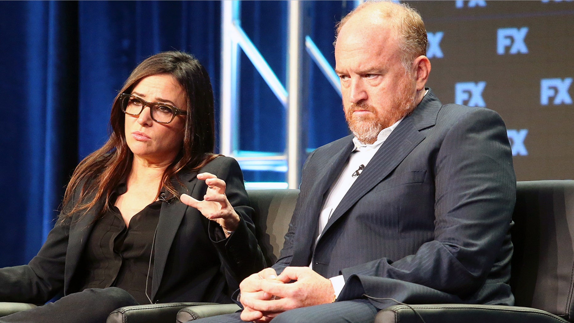 Pamela Adlon and Louis C.K.