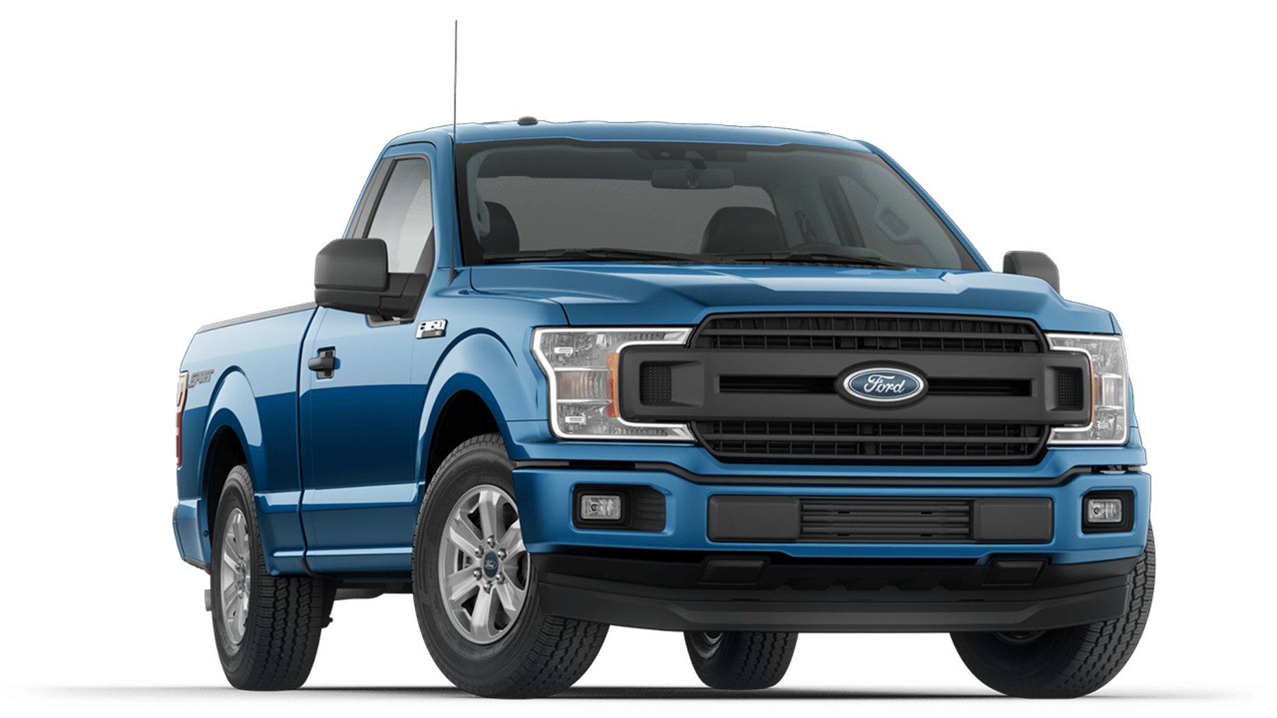 The price includes 2WD F-150 Regular Cab XT Sport like this one in Velocity Blue.
