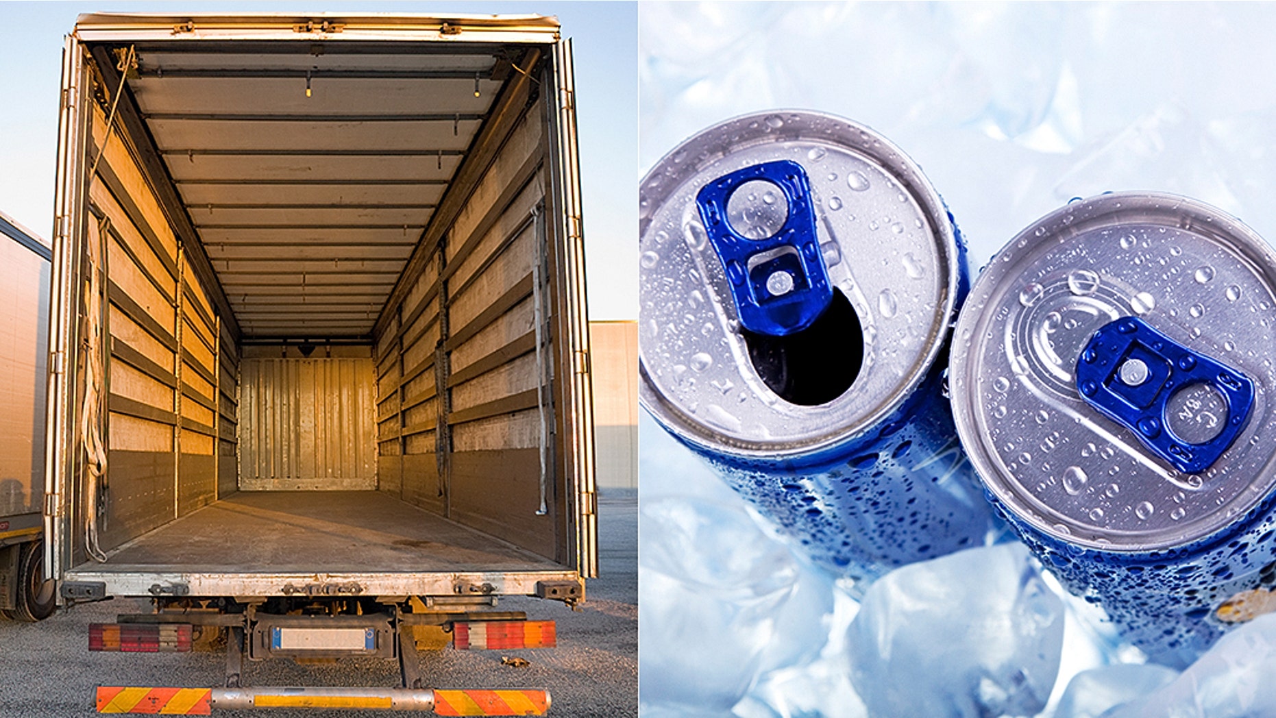 The FBI is searching for a stolen trailer filled with energy drinks.