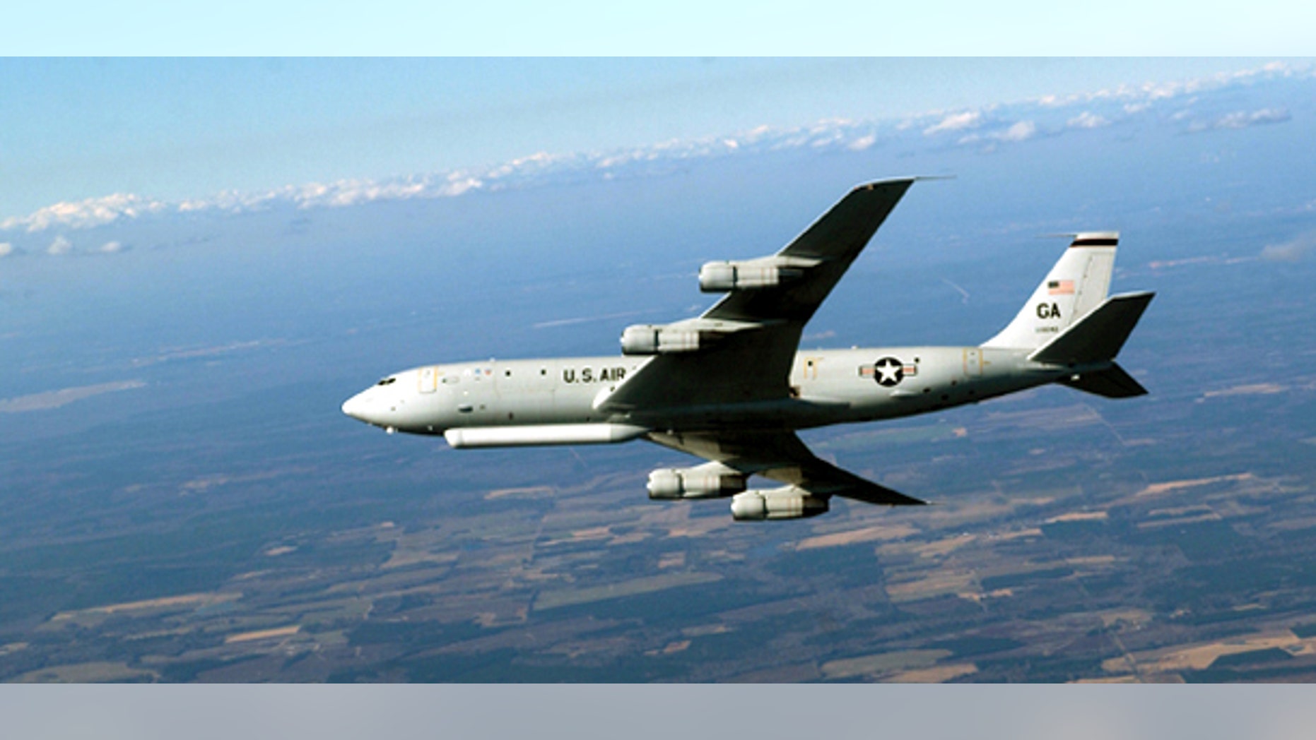 The E-8C Joint Surveillance Target Attack Radar System is a joint Air Force - Army program. The Joint STARS uses a multi-mode side looking radar to detect, track, and classify moving ground vehicles in all conditions deep behind enemy lines. (U.S. Air Force photo by Staff Sgt. Shane Cuomo)