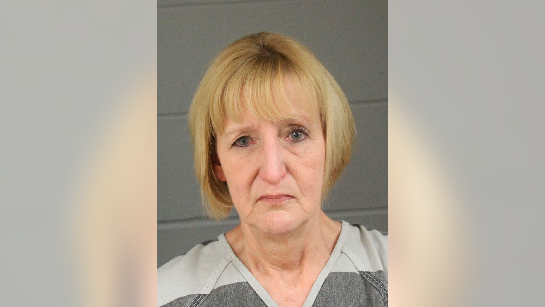 This March 8, 2019 bilking photo released by Minnehaha County, South Dakota, Jail shows 57-year-old Theresa Rose Bentaas. The South Dakota woman has been charged in the death of a baby found in a ditch 38 years ago after police said they used DNA and genealogy sites to determine she was the mother. Police in Sioux Falls said Bentaas was arrested Friday, March 8 in the death of the child who'd been dubbed Baby Andrew. She is charged with murder and manslaughter. Police say the baby was alive when he was left in a cornfield ditch near Sioux Falls in 1981. The baby died of exposure. (Minnehaha County Jail via KELO via AP