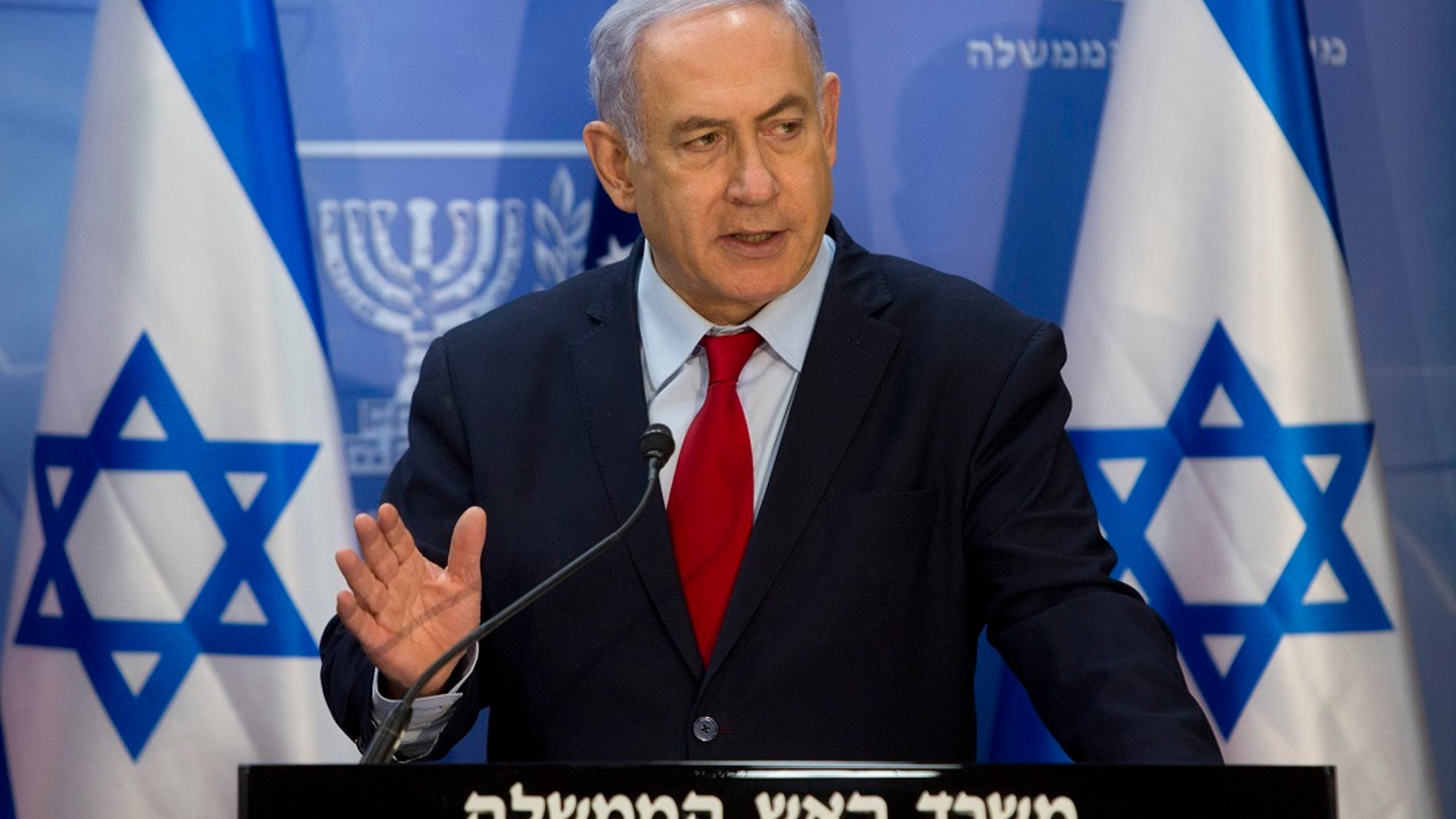 Israeli Prime Minister Benjamin Netanyahu is slated to speak at the American Israel Public Affairs Committee in Washington next week. (Associated Press)