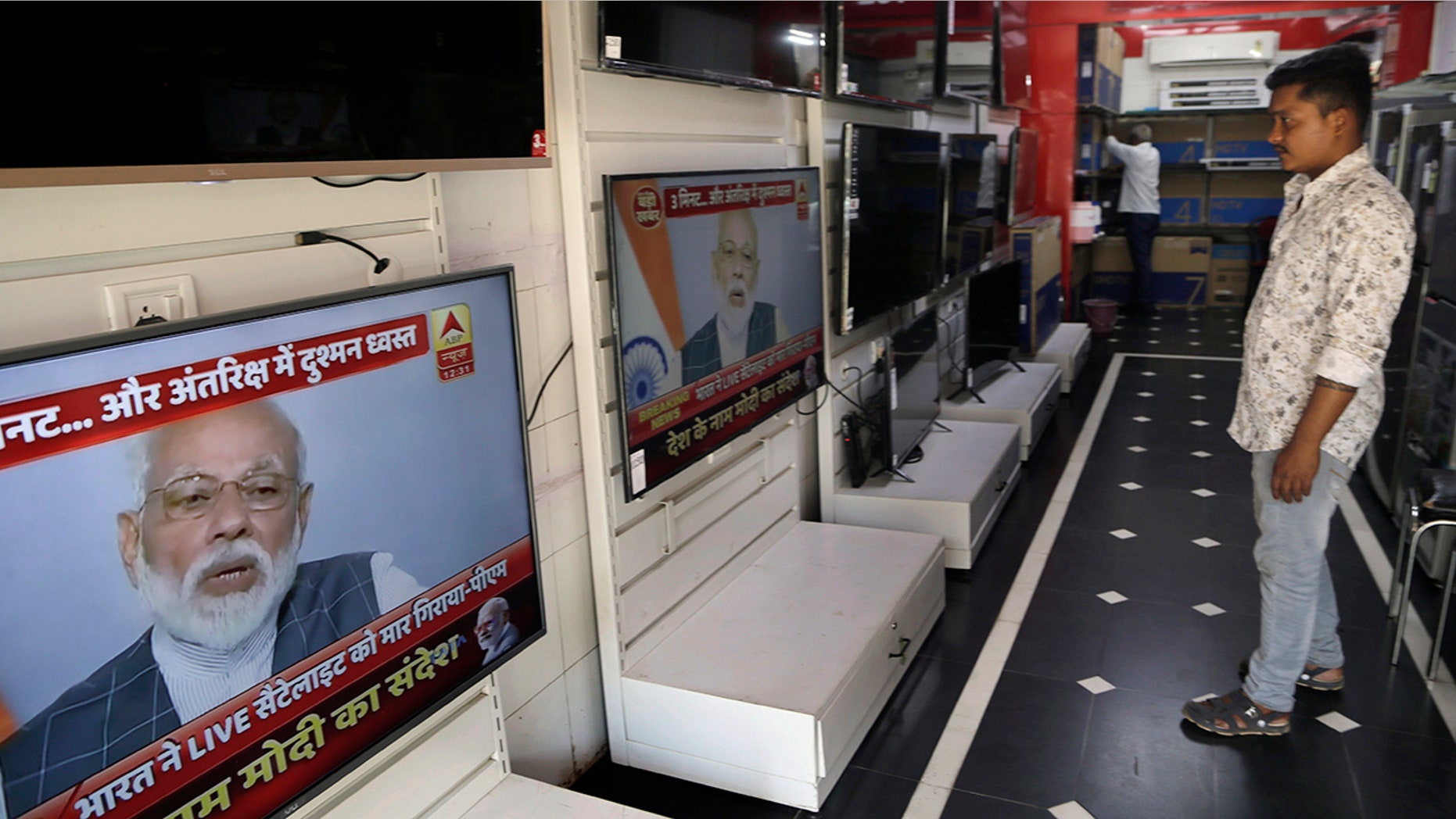 India says it has successfully tested an anti-satellite weapon in an unexpected announcement just weeks before general elections. (AP Photo/Rajanish Kakade)
