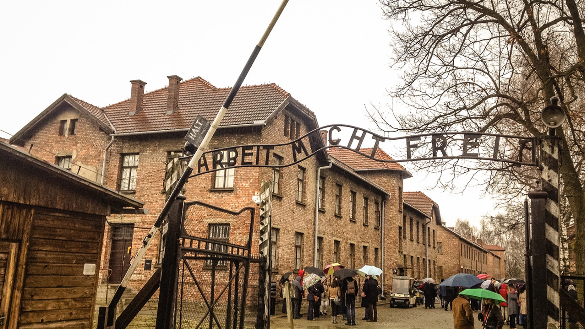 Auschwitz Memorial Shares Photos Of People Walking On Train Track ...