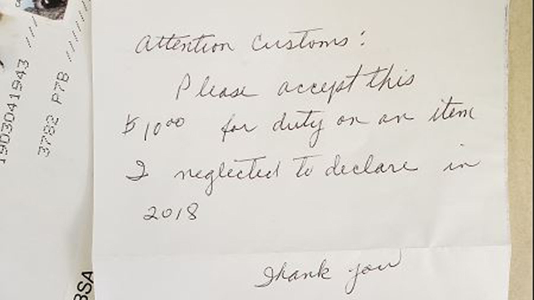 Last Tuesday, Canada Border Services Agency (CBSA) officers at the Pigeon River port of entry on the Ontario/Minnesota border received an interesting handwritten letter.<br>
