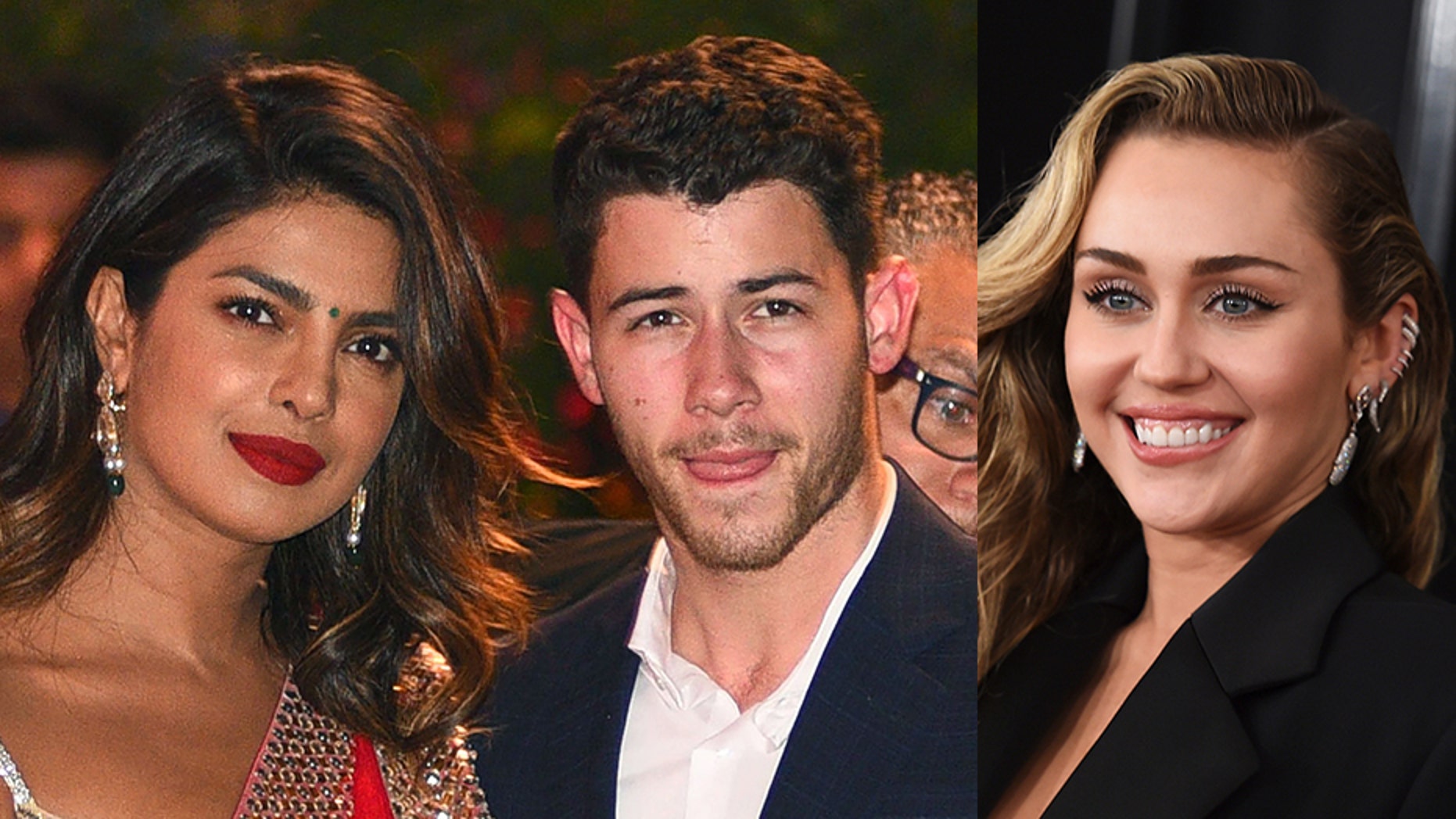 Nick Jonas Priyanka Chopra Respond To Miley Cyrus Fire Instagram Throwbacks Fox News