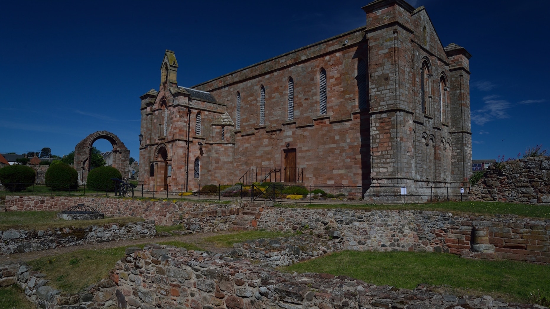 Coldingham Priory still stands today.