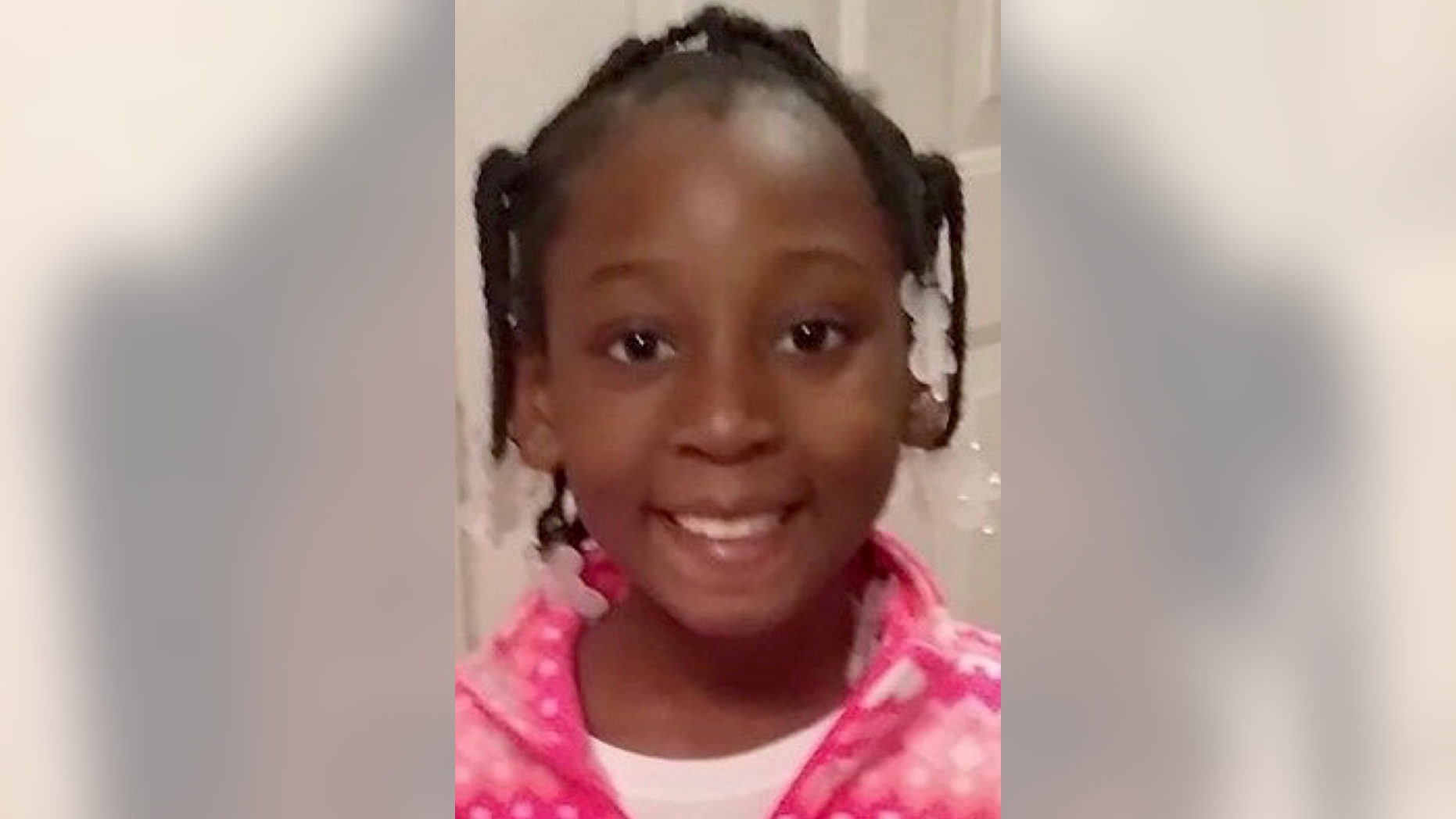 This photo provided by the Los Angeles County Sheriff's Office shows 9-year-old Trinity Love Jones, who was found dead in a duffel bag along a suburban Los Angeles equestrian trail on March 5, 2019. The coroner's office has determined that her death was a homicide. Investigators have detained two people in connection with the case and are seeking help from the public for any additional information. (Los Angeles County Sheriff's Office via AP)