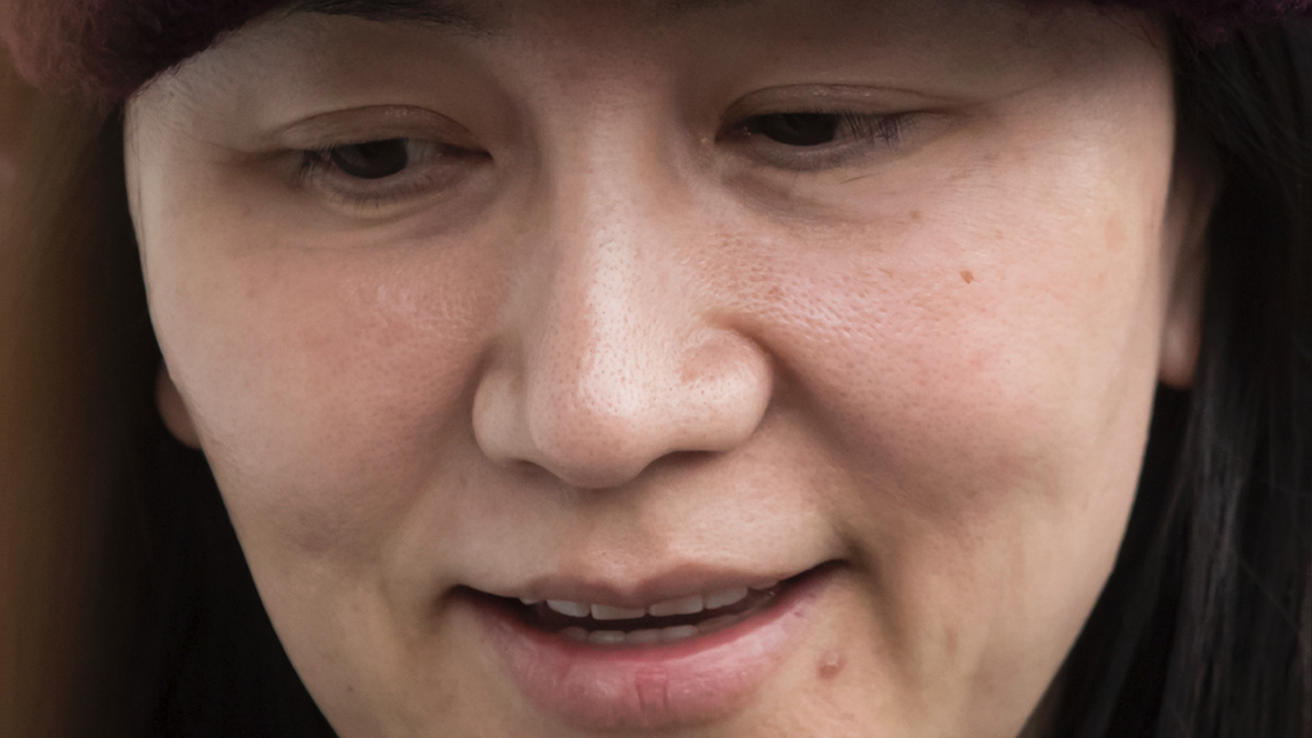 FILE - In this March 6, 2019 file photo, Huawei chief financial officer Meng Wanzhou arrives back at her home after a court appearance in Vancouver. China has stopped all new purchases of Canadian canola seeds in what some see as retaliation for Canada's arrest of the top executive of Chinese tech giant Huawei. The Canola Council of Canada said late Thursday, March 21, 2019, that exporters are reporting Chinese importers are unwilling to purchase the seeds at this time. (Darryl Dyck/The Canadian Press via AP)