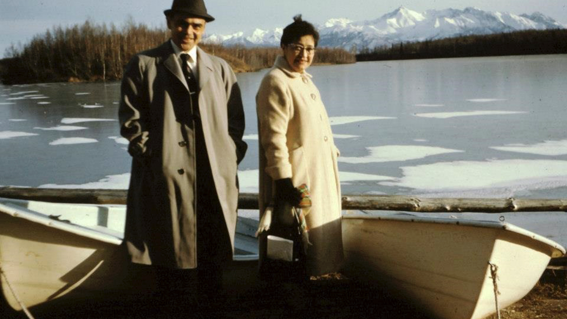 This undated photo provided by relatives shows the late Army veteran Richard Bean Sr. of Hoonah, Alaska and his wife Edith. Bean was among five long-deceased men who are being hailed by the state in March 2019 for their life-saving efforts during World War II for using their Native language to help the military outsmart the Japanese with Tlingit codes they could not break. (Family of Richard Bean Sr. via AP)