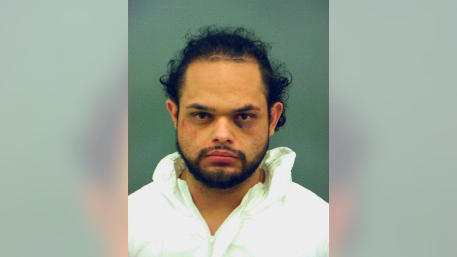 This undated photo provided by the El Paso County Sheriff's Office shows Facundo Chavez. A West Texas sheriff’s deputy was critically wounded Friday, March 22, 2019, after being shot multiple times during a traffic stop, but authorities credited the body armor with saving his life. Chavez, 27, has been booked into the El Paso County Jail without bond on multiple charges, including attempted capital murder of the peace officer. (El Paso County Sheriff's Office via AP)