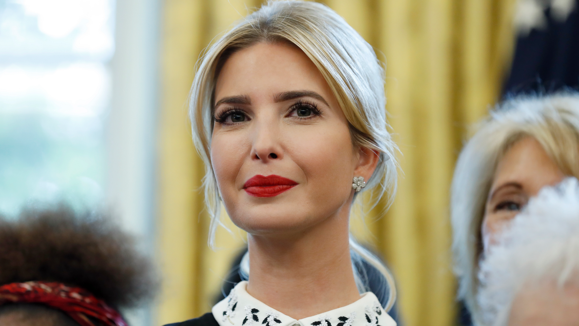 FILE - In this Sept. 25, 2017 file photo, Ivanka Trump stands before President Donald Trump signs a memorandum to expand access to STEM, science technology engineering and math, education, in the Oval Office of the White House in Washington. A top House Democrat says Ivanka Trump, the president’s daughter and a powerful White House aide, is not preserving all of her official email communications as required by federal law. Rep. Elijah Cummings also says Ivanka Trump’s husband, Jared Kushner, continues to uses the messaging application, WhatsApp, to conduct official U.S. government business. (AP Photo/Alex Brandon)