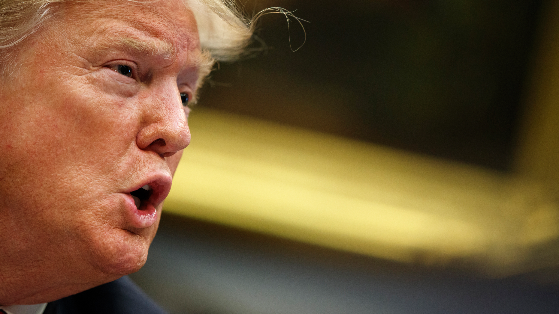 President Donald Trump speaks during a briefing on drug trafficking at the souther border in the Roosevelt Room of the White House, Wednesday, March 13, 2019, in Washington. Trump said during the event the U.S. is issuing an emergency order grounding all Boeing 737 Max 8 and Max 9 aircraft "effective immediately," in the wake of the crash of an Ethiopian Airliner that killed 157 people. (AP Photo/ Evan Vucci)