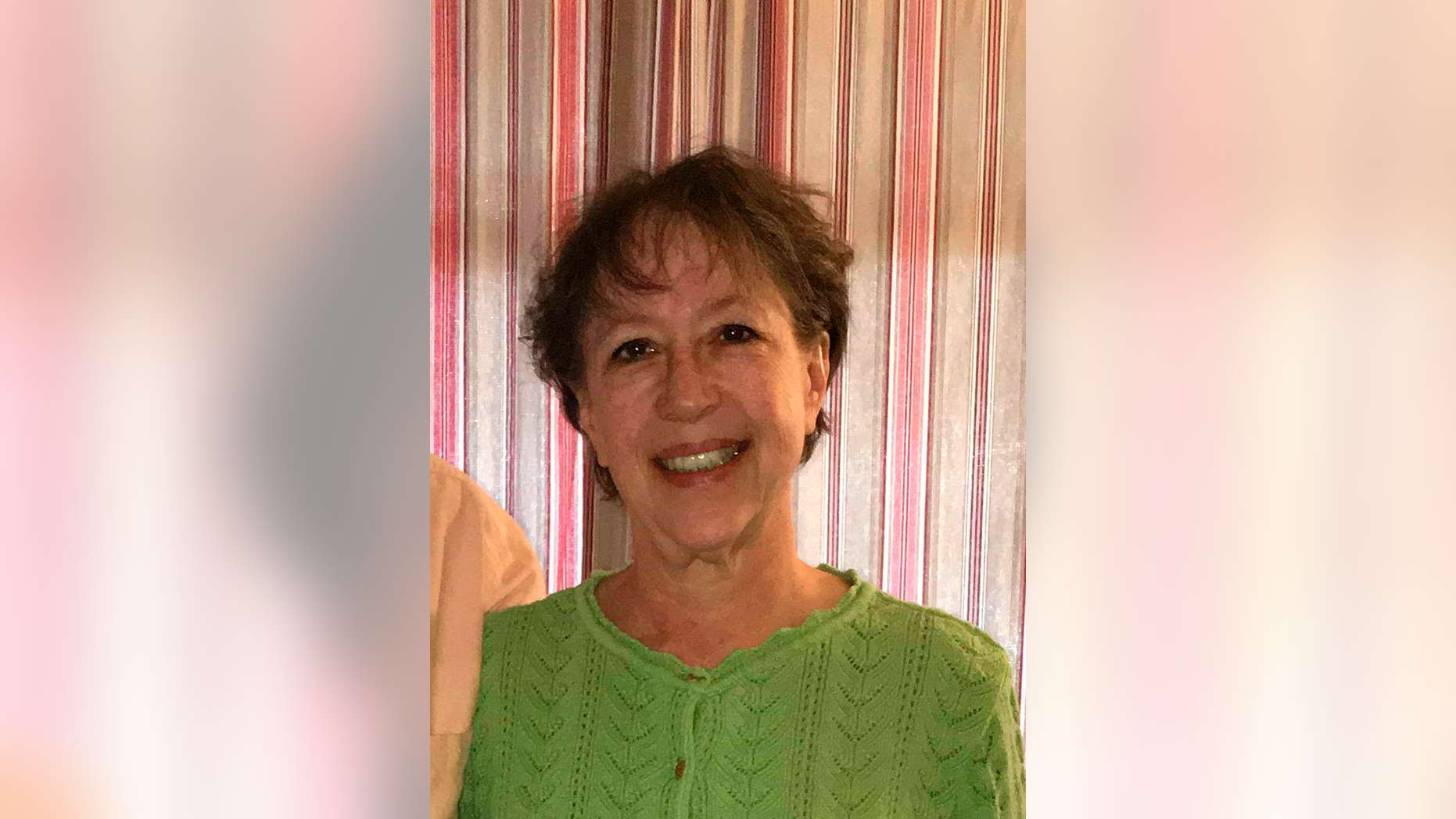 This December 2018 photo provided by LeAnn McCrabb shows Annette Cahill, 56, at her home in Tipton, Iowa. Cahill is scheduled to stand trial on Monday, March 4 for first-degree murder in the 1992 beating death of her former boyfriend, Corey Wieneke. Cahill, a grandmother who works at the Police Law Institute, is expected to make for an unusual defendant. The case may hinge on whether jurors believe a woman who says she was 9 when she overheard Cahill confess to killing bartender Corey Wieneke weeks after the slaying. (Courtesy of LeAnn McCrabb via AP)