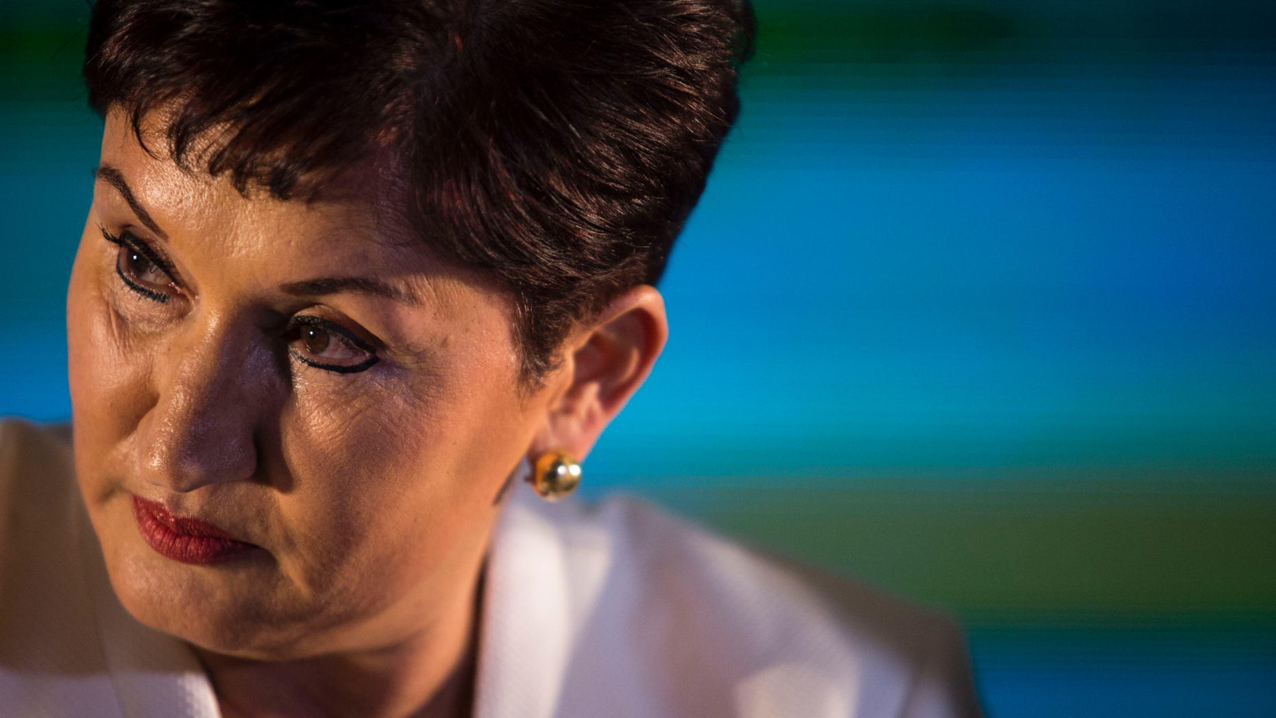 Thelma Aldana, representing the Seed Movement Party, listens to a journalist's question during a press conference regarding her presidential nomination, in Guatemala City, on Sunday, March 10, 2019. The sixty-three-year-old was Guatemala's top prosecutor from 2014 to 2018. During that time, she jailed then-President Otto Perez Molina and most of his Cabinet on corruption charges. Perez Molina resigned in 2015. (AP Photo/Oliver de Ros)