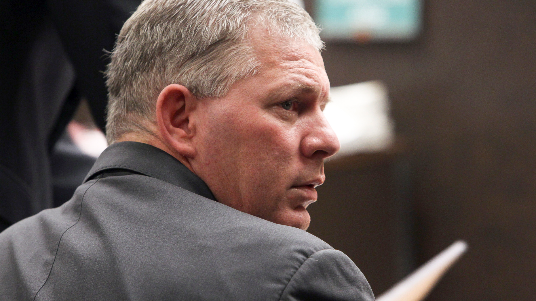 FILE - This March 5, 2012 file photo shows former New York Mets outfielder Lenny Dykstra during his sentencing for grand theft auto in the San Fernando Valley section of Los Angeles. A judge has dropped drug and terroristic threat charges filed against former Major League baseball player Lenny Dykstra after an altercation with an Uber driver.
A judge dismissed the charges Friday, March 15, 2019 after Dykstra pleaded guilty to disorderly conduct and was fined $125. (AP Photo/Nick Ut, File)