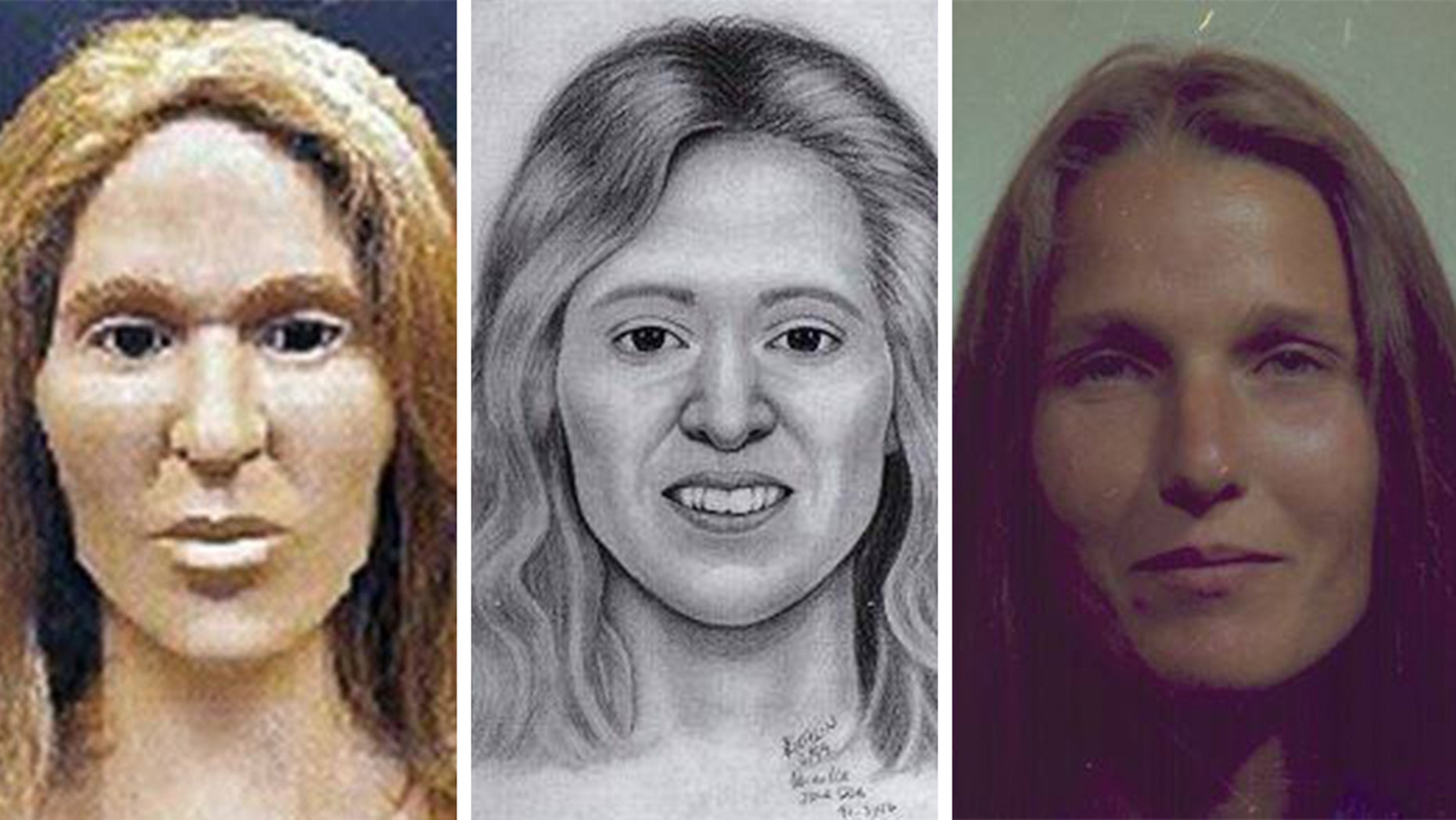 After 28 years, detectives have never lost hope that a "Jane Doe" case would be resolved someday. From the clay reconstruction model (left) to the artist's sketch made after the completion of the model, the woman was identified as Cynthia Merkley, 