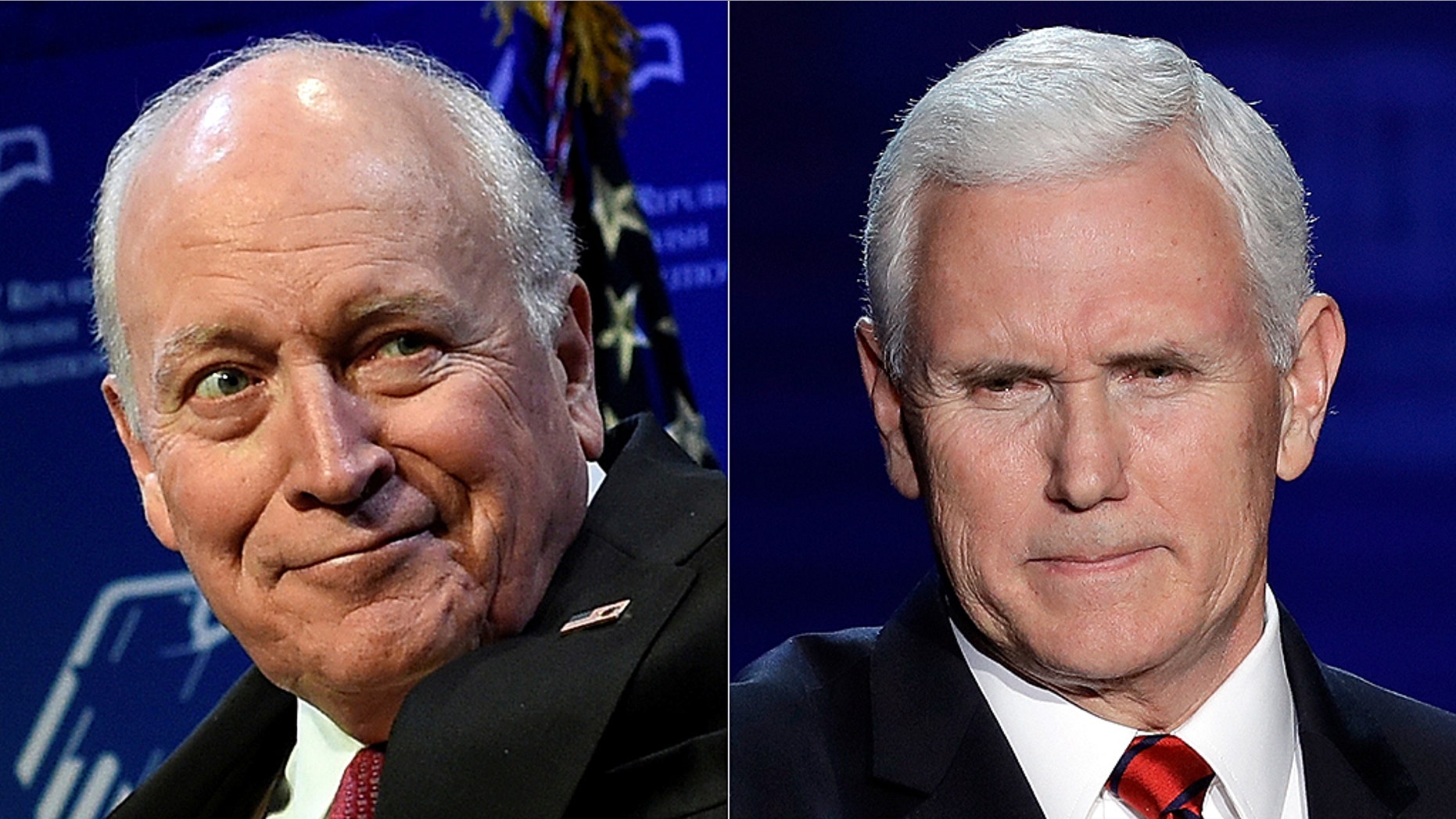 Former Vice President Dick Cheney grilled Vice President Mike Pence on the Trump administration's foreign policy. (AP)