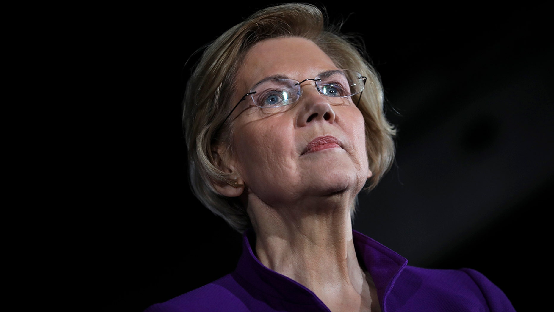 Senator Elizabeth Warren (D-MA), one of many Democrats to run for the party's nomination for the 2020 presidential race, expresses it at a campaign event. (Photo by Drew Angerer / Getty Images)