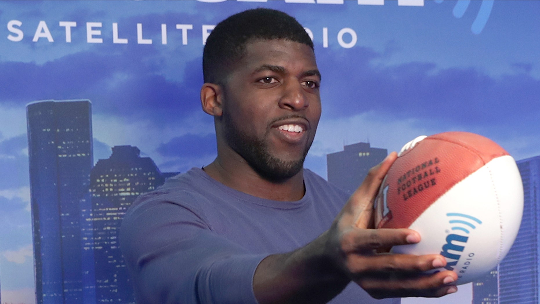 The Texas home of former NFL player and current ESPN commentator Emmanuel Acho was robbed earlier this month, according to a Monday report. (Photo by Cindy Ord/Getty Images for SiriusXM, File)