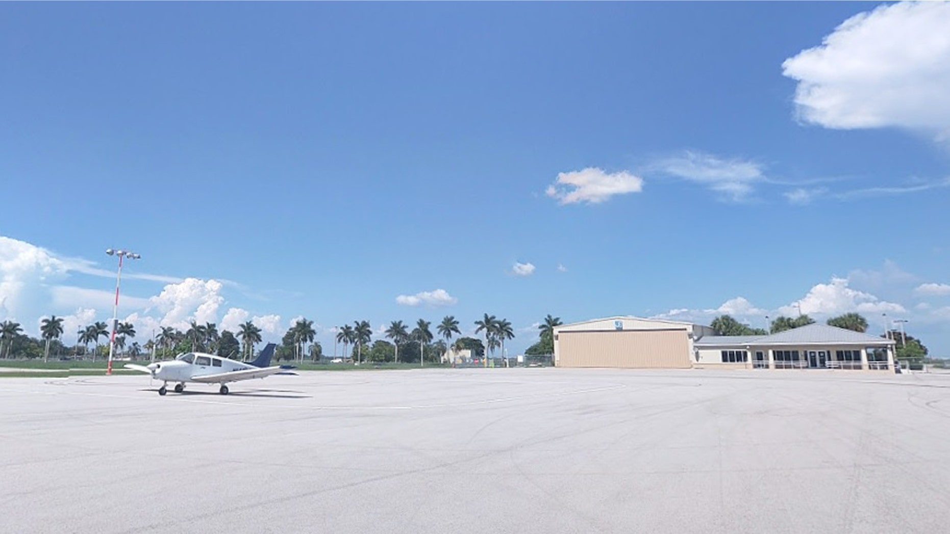 Pahokee Airport, near the scene of the fatal small-plane crash. The aircraft pictured is not the one involved in the crash.