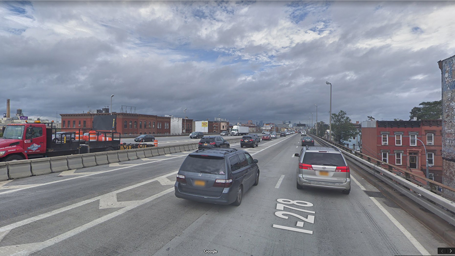 The Gowanus Expressway, which is part of Interstate 278, runs through New York and New Jersey.