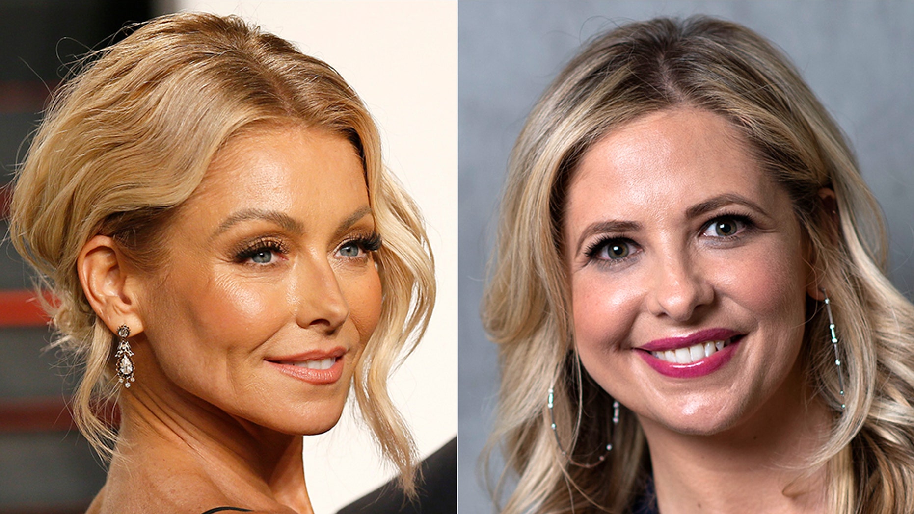 Kelly Ripa (left) and Sarah Michelle Gellar.