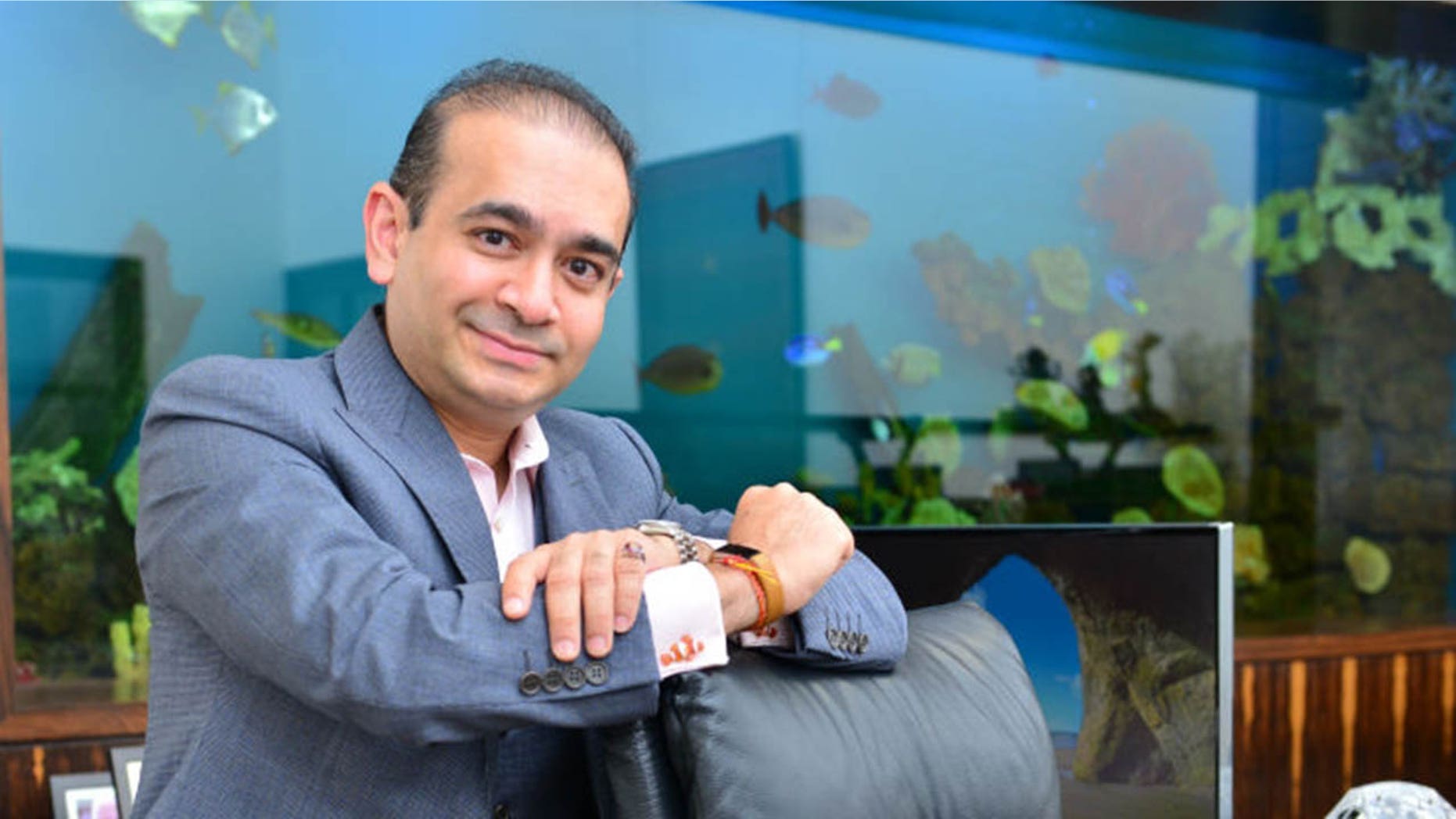Nirav Modi at his office in Mumbai, India, in 2016.