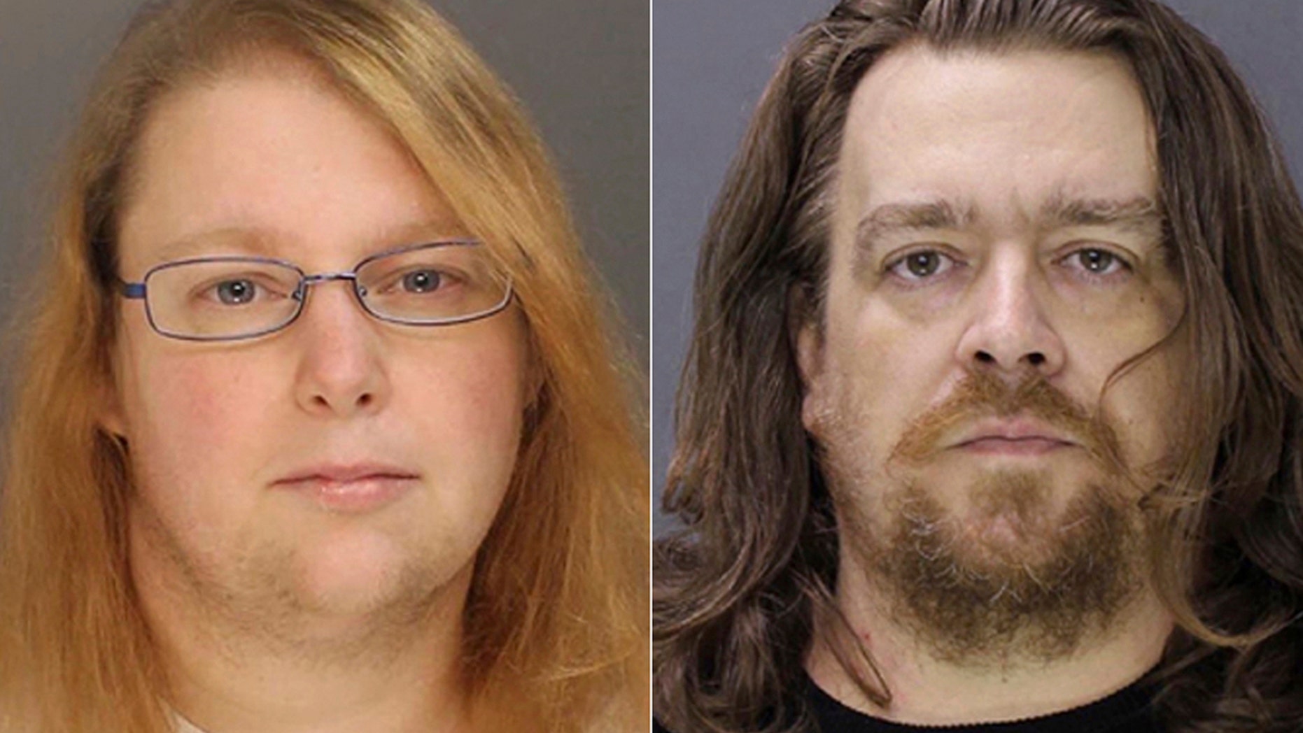 FILE - This combination of file photos provided on Sunday, Jan. 8, 2017, by the Bucks County District Attorney shows Sara Packer, left, and Jacob Sullivan. Sullivan pleaded guilty Tuesday, Feb. 19, 2019, to first-degree murder in the 2016 death of 14-year-old Grace Packer. (Bucks County District Attorney via AP, File)