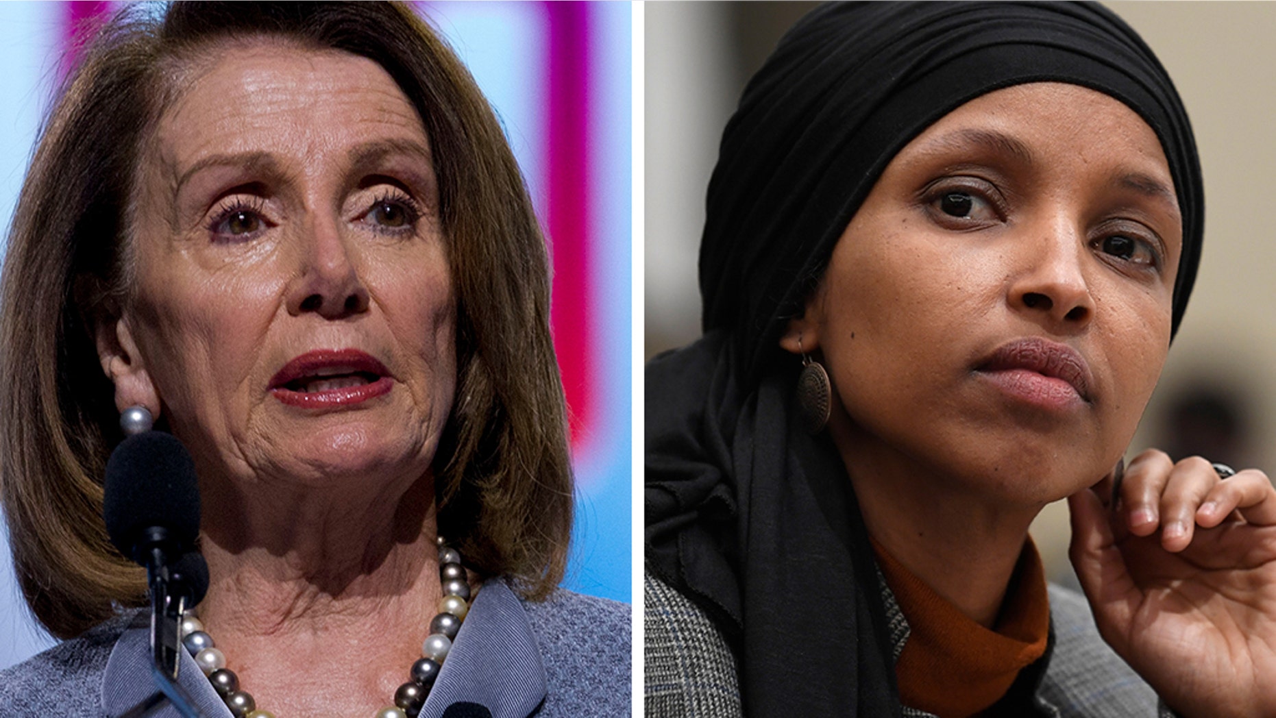 A spokesman for Nancy Pelosi, D-Calif, undermines his Democrat counterpart Ilhan Omar, D-Min., In a speech on Tuesday that apparently refers to her multiple anti-Semitic comments.