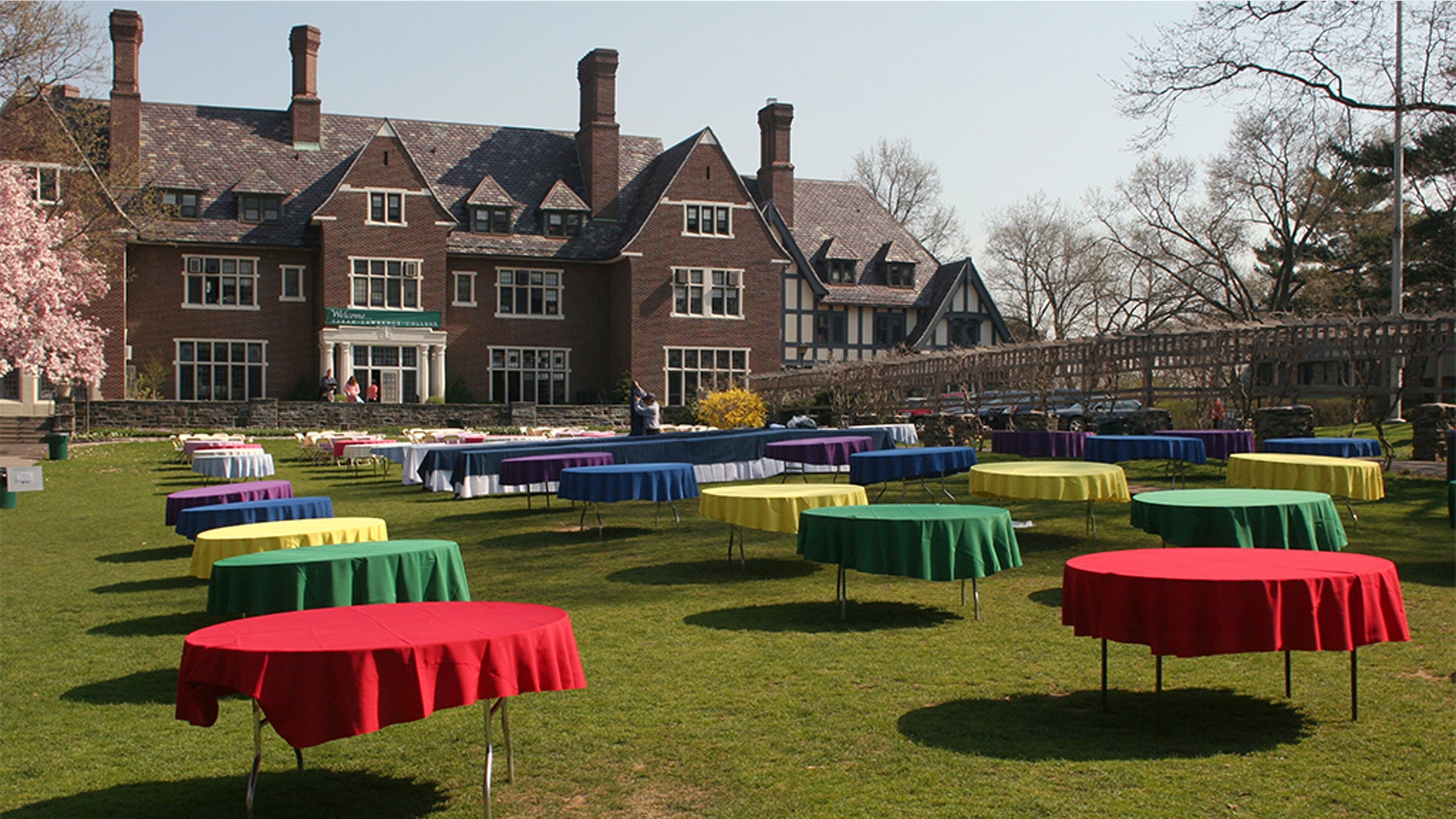 Sarah Lawrence College in Bronxville, N.Y., is a small liberal arts college. With a modest endowment, small seminar classes and a one-on-one tutorial teaching program, it has one of the most expensive tuitions in America. (Photo by Andrew Lichtenstein/Corbis via Getty Images)