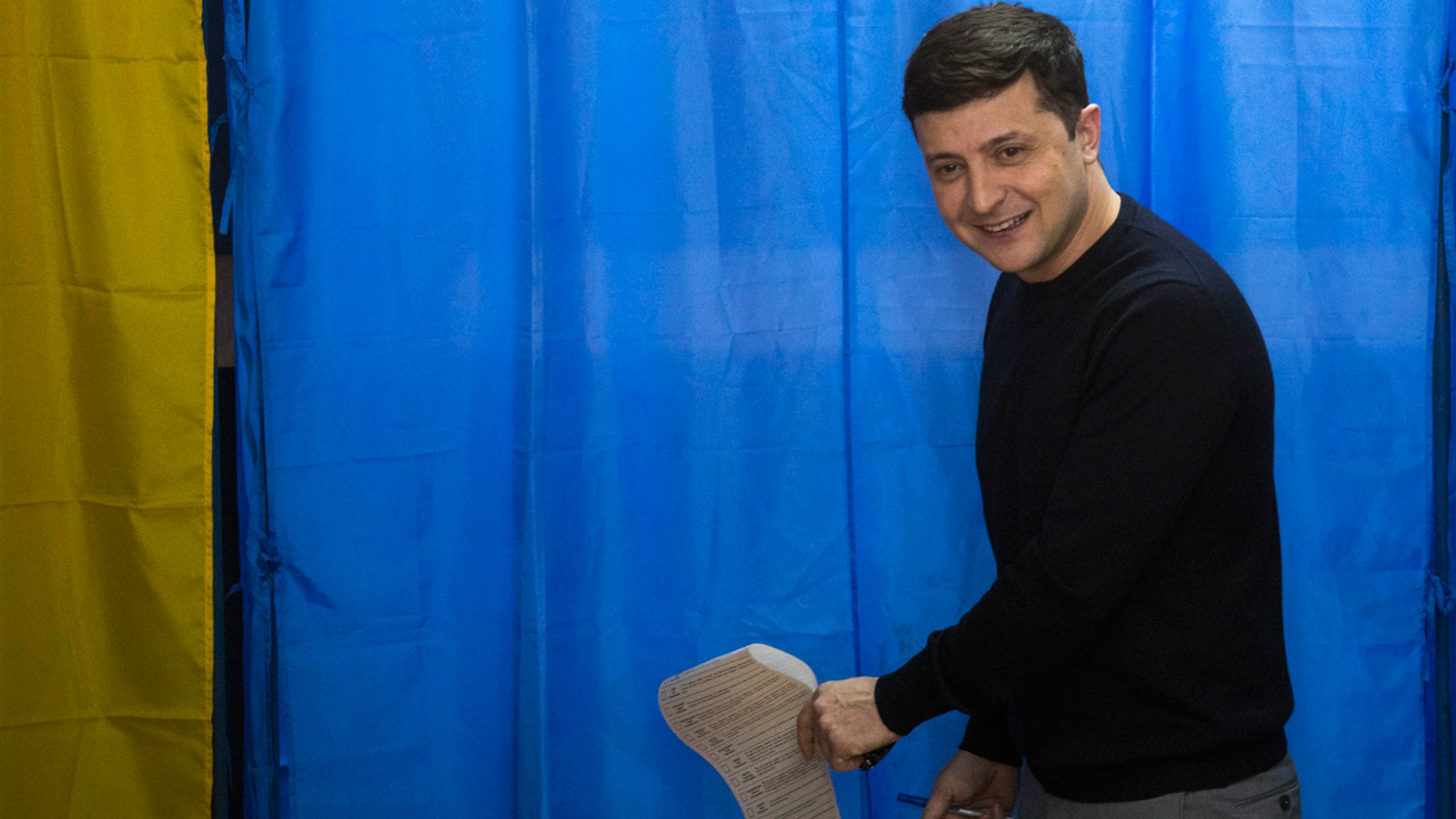 Exit poll shows comedian leading Ukraine presidential election 'The