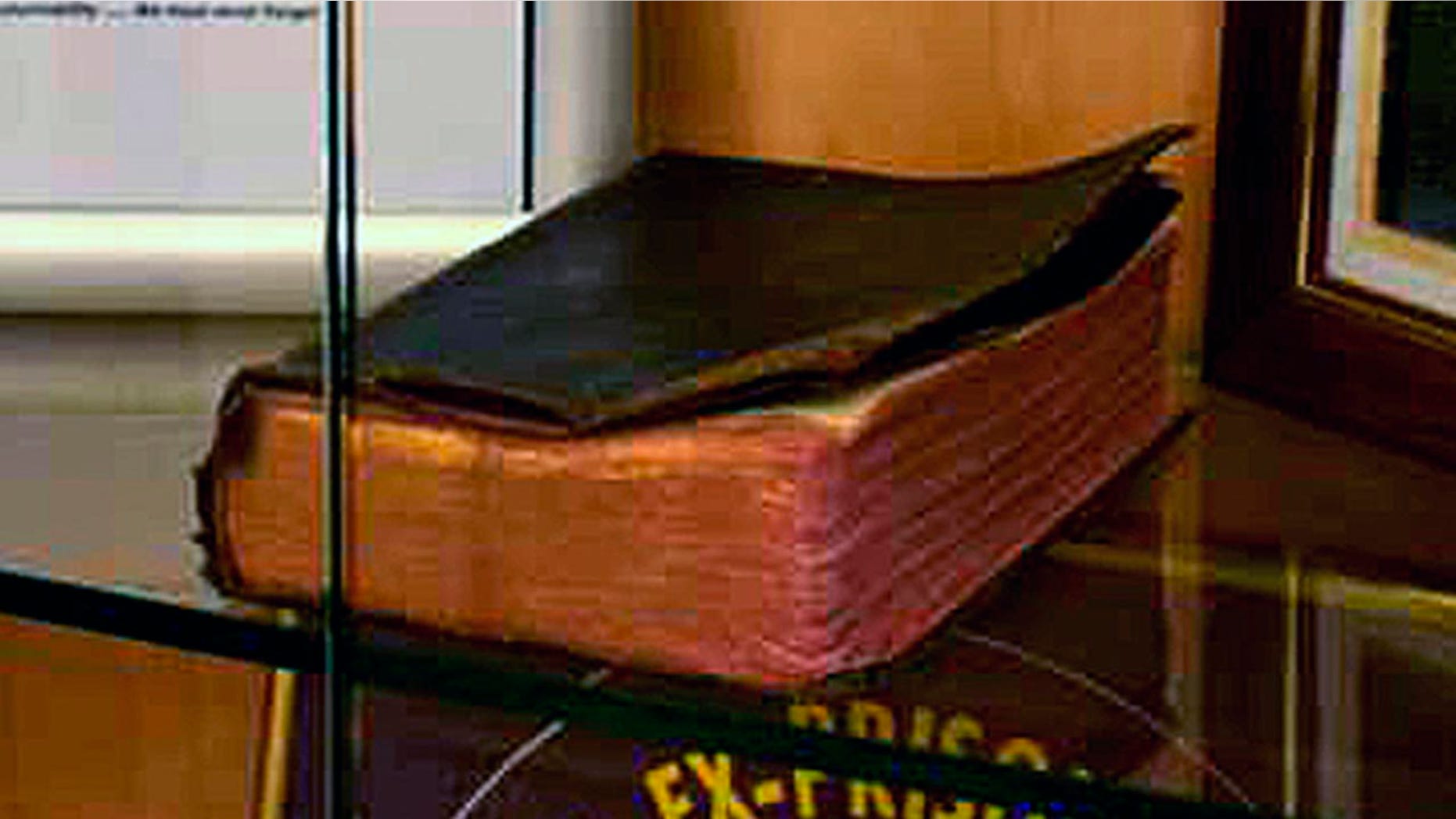 A Bible donated by a World War II veteran on display in a Manchester VA Medical Center memorial is being targeted by the Military Religious Freedom Foundation.