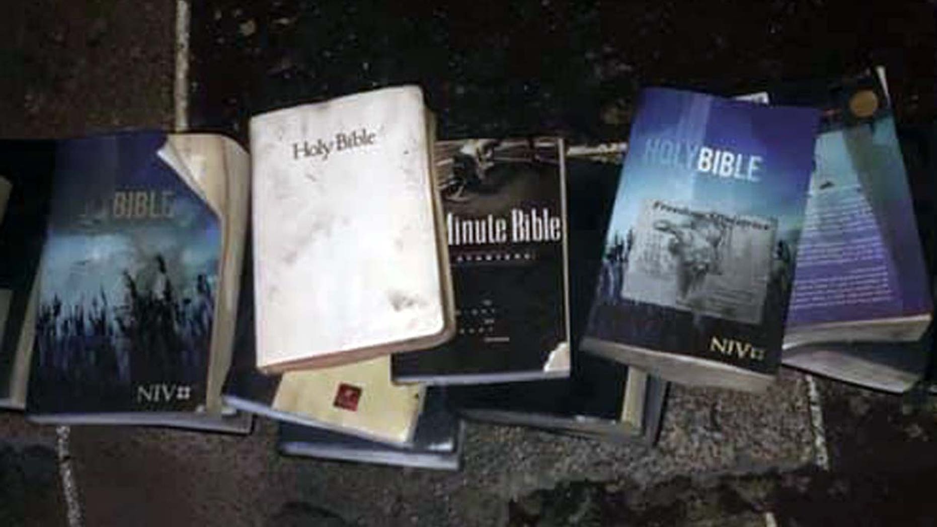 A West Virginia church went up in a blaze early Sunday morning, but the Bibles inside remained untouched by the flames.