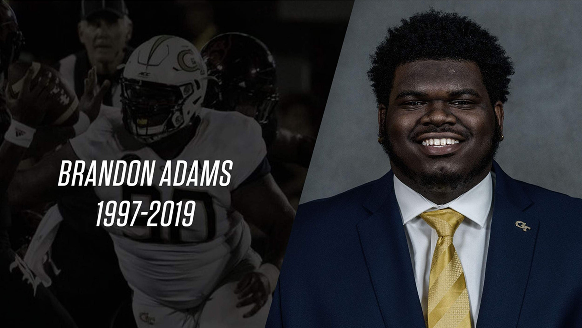 Georgia Tech defensive tackle Brandon Adams died Saturday at age 21, according to school officials.