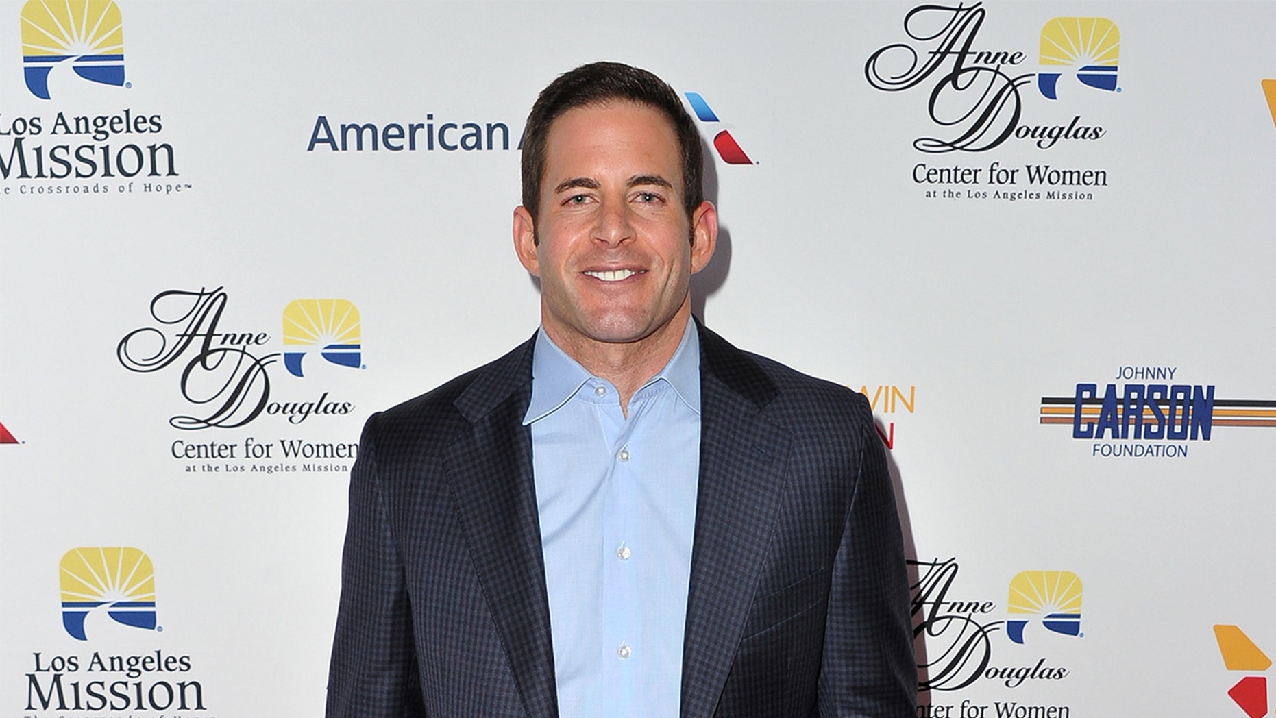 Television personality Tarek El Moussa attends the Los Angeles Mission Legacy of Vision Gala at the Beverly Hilton Hotel on October 25th.