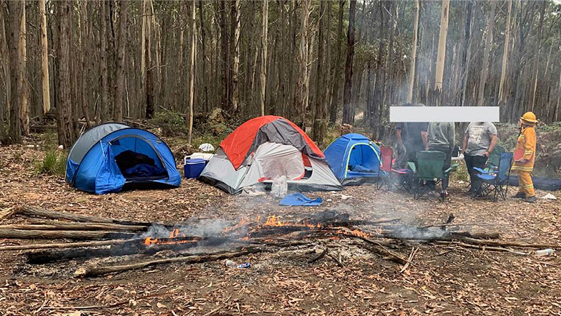 The Woodend Country Fire Authority (CFA) slammed a group of young men who were first-time campers in a Facebook post.
