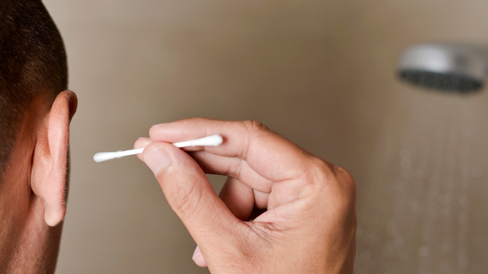 The 31-year-old man's troubles began when the tip of a cotton swab got stuck inside his ear canal, although he told doctors that he wasn't sure exactly how or when this happened.