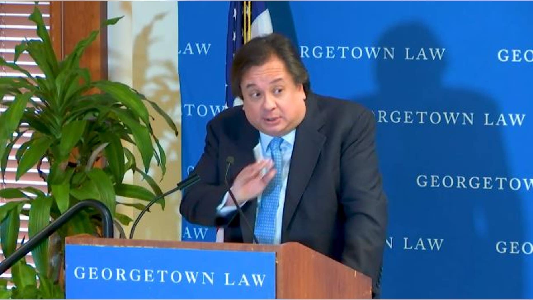 George Conway at a recent speaking engagement at Georgetown Law.