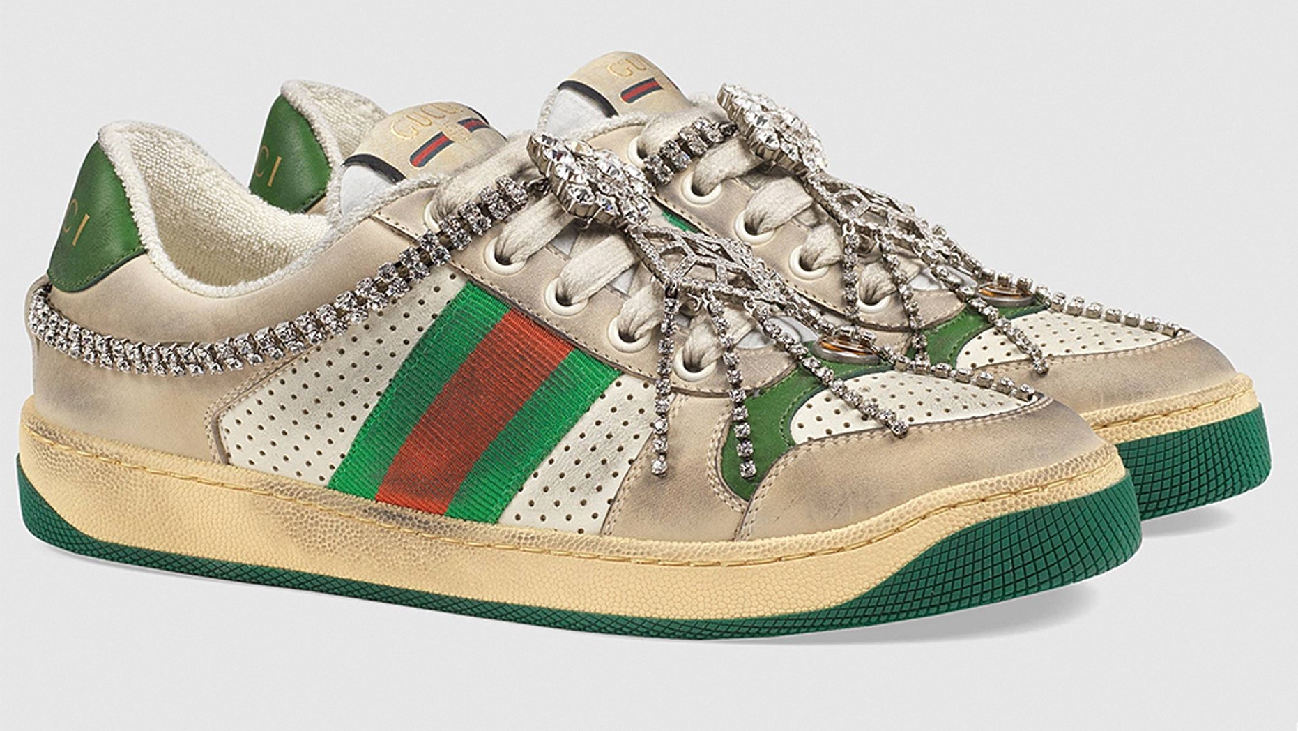 gucci sneakers worn look